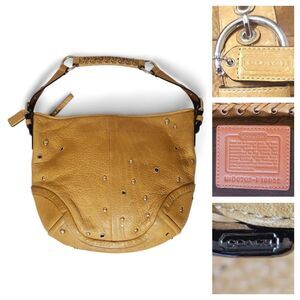 Coach Y2K Vintage Soho Studded Thick Leather Hobo Buckle Handbag F10931 Flawless